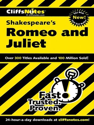 cover image of CliffsNotes on Shakespeare's Romeo and Juliet